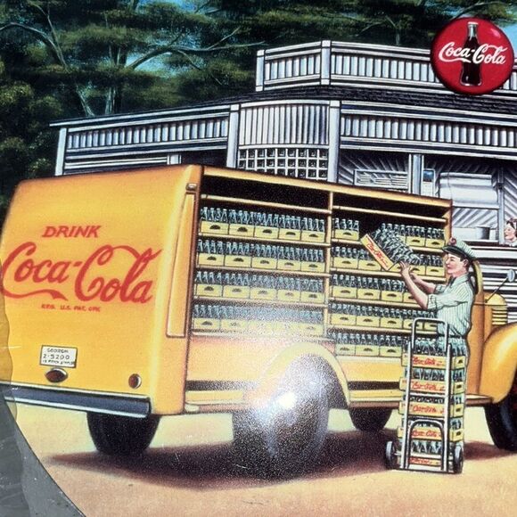 Sealed Coca Cola Truck & Diner Corvette Chevy Belair Retro Placemats Place Mats - Picture 3 of 5